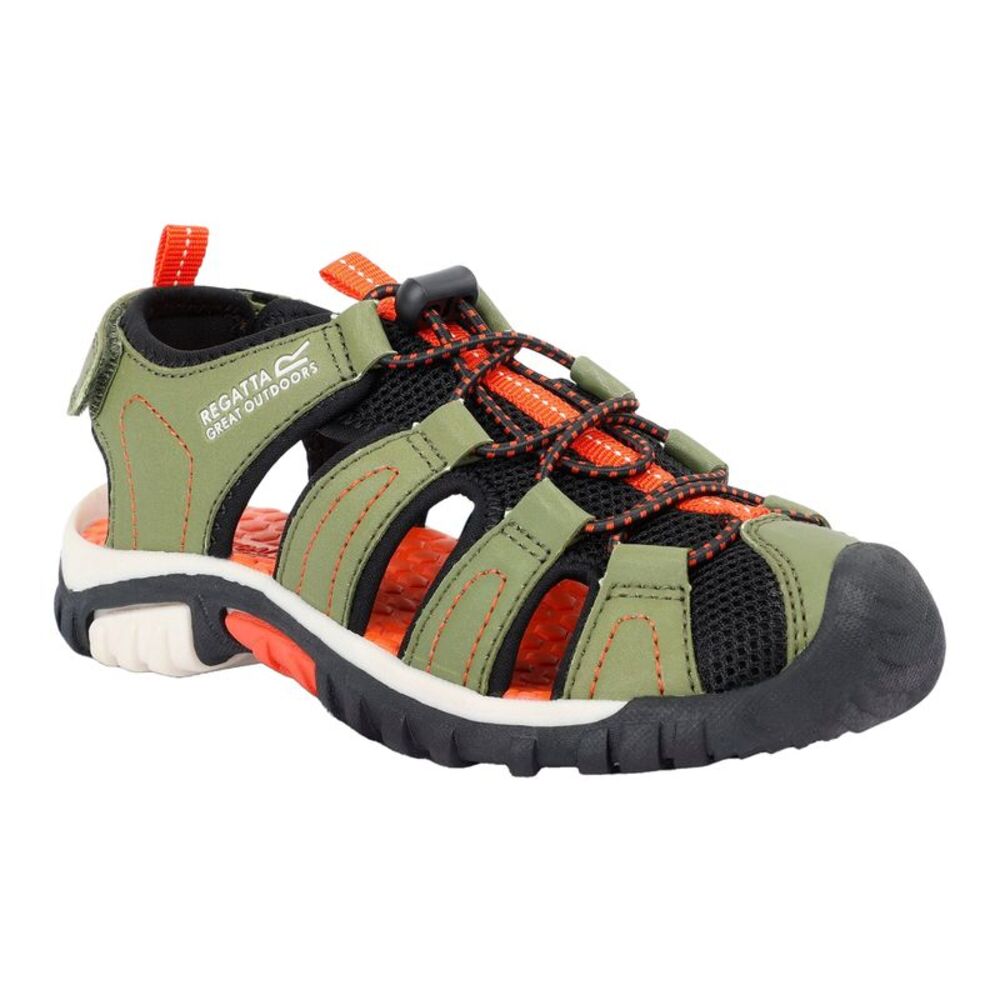 Regatta Childrens/Kids Westshore Sandals / Nephrite Green/Tango